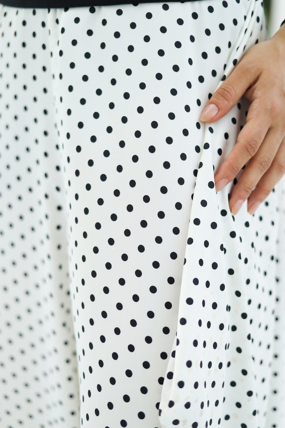 Polka dots Sherwal (White)