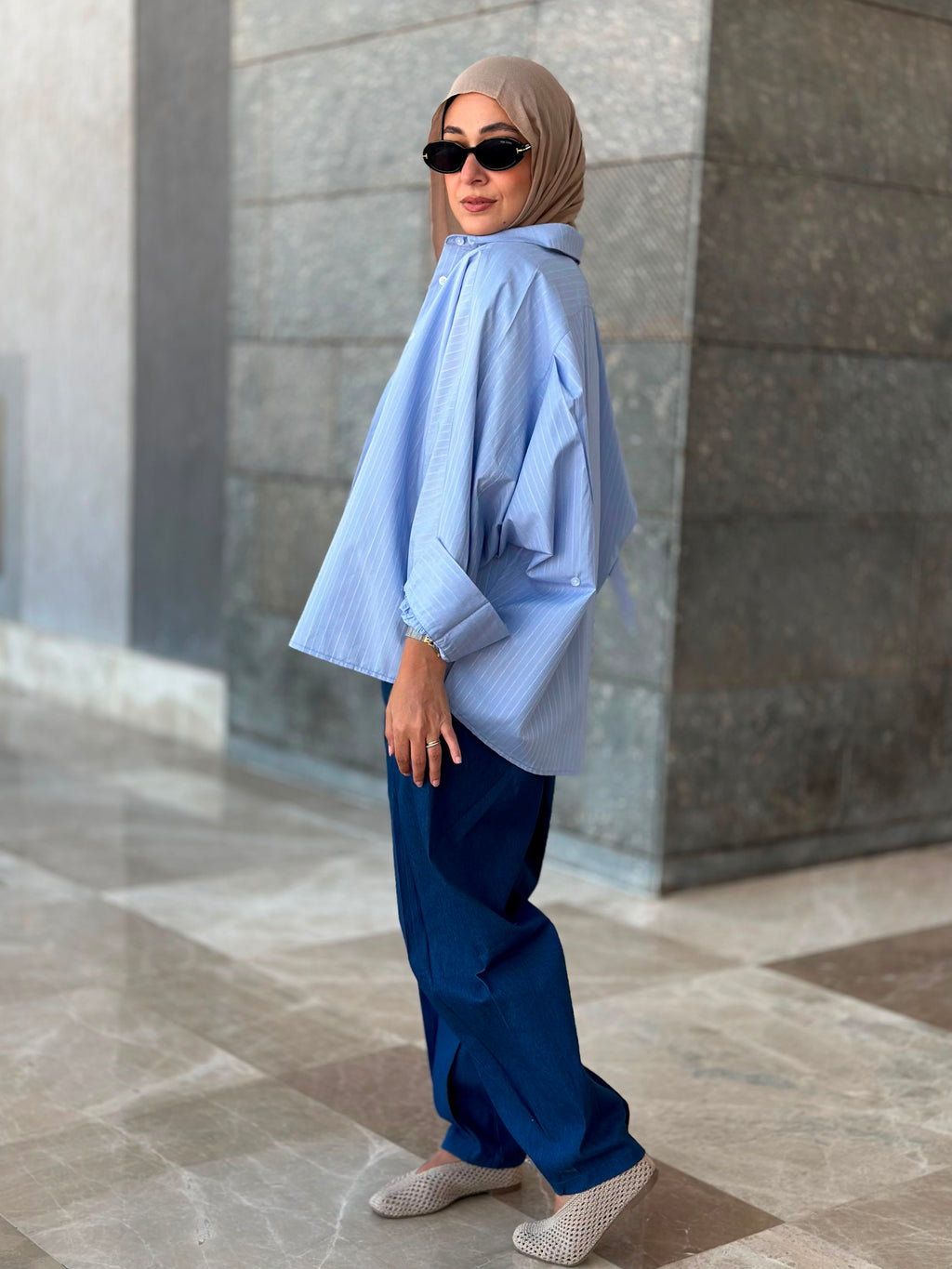 Stripes Shirt-Light Blue