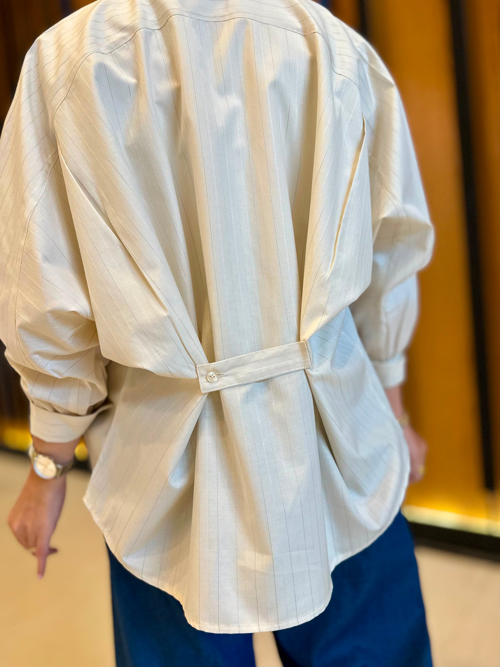 Stripes Shirt-Light Beige