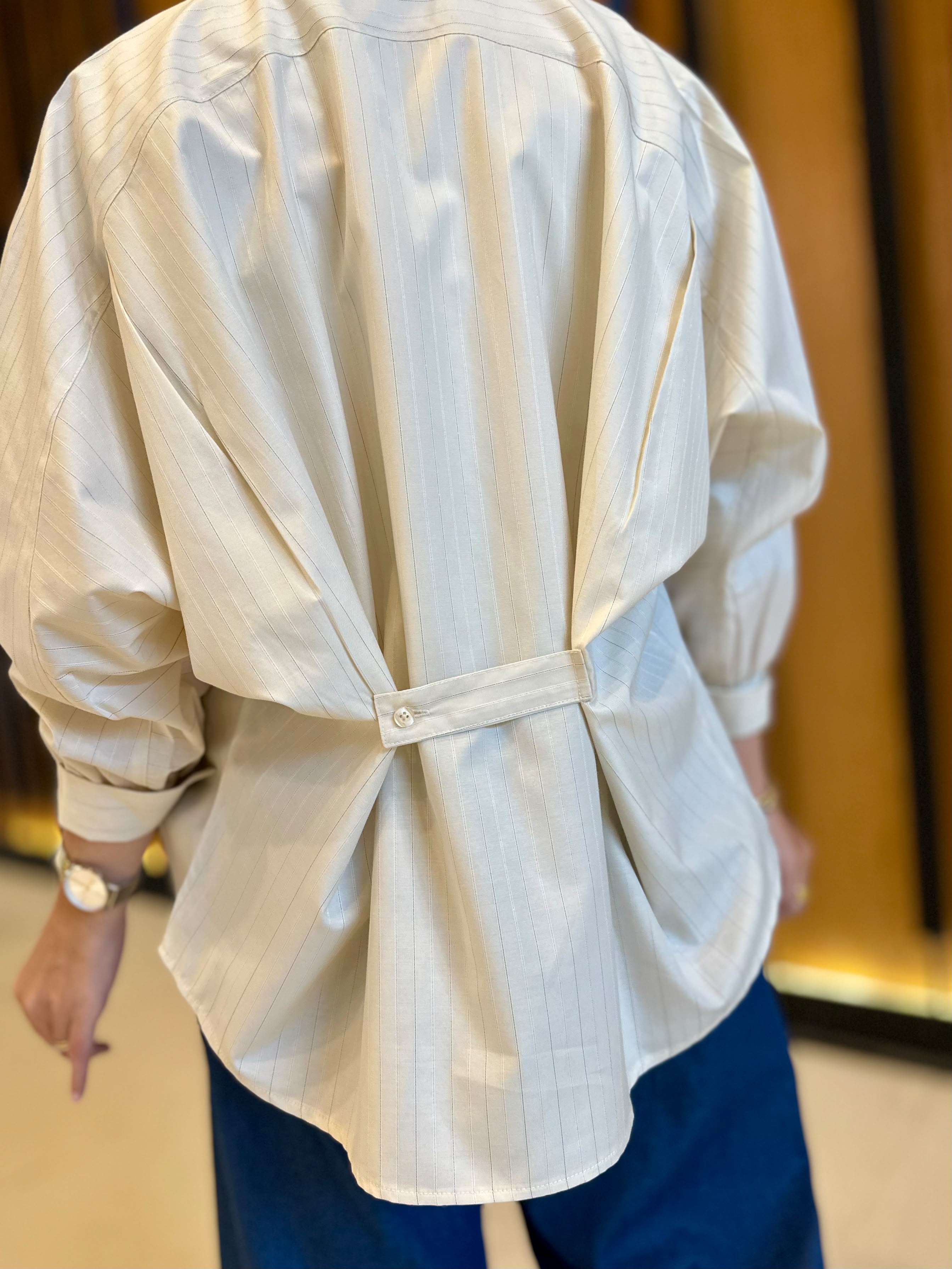 Stripes Shirt-Light Beige