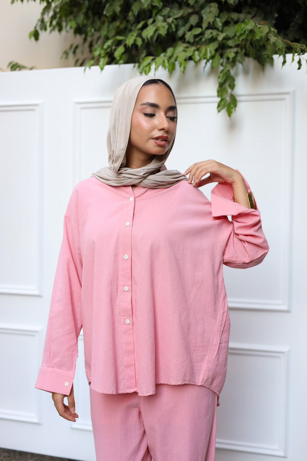 Essential linen Set- Pink