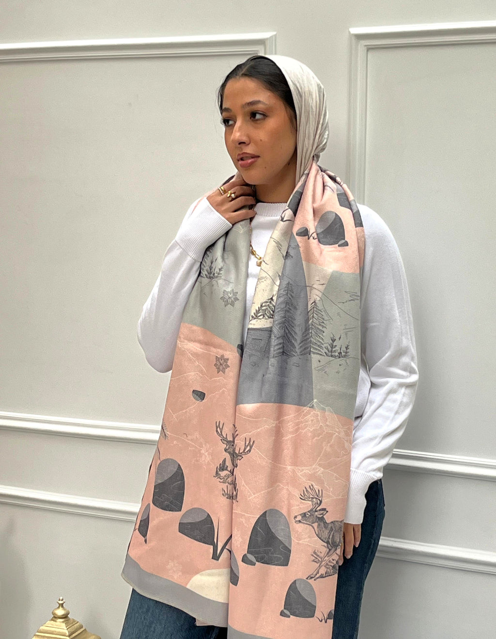 Blush desert (Wool Scarf)