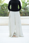 Polka dots Sherwal (White)
