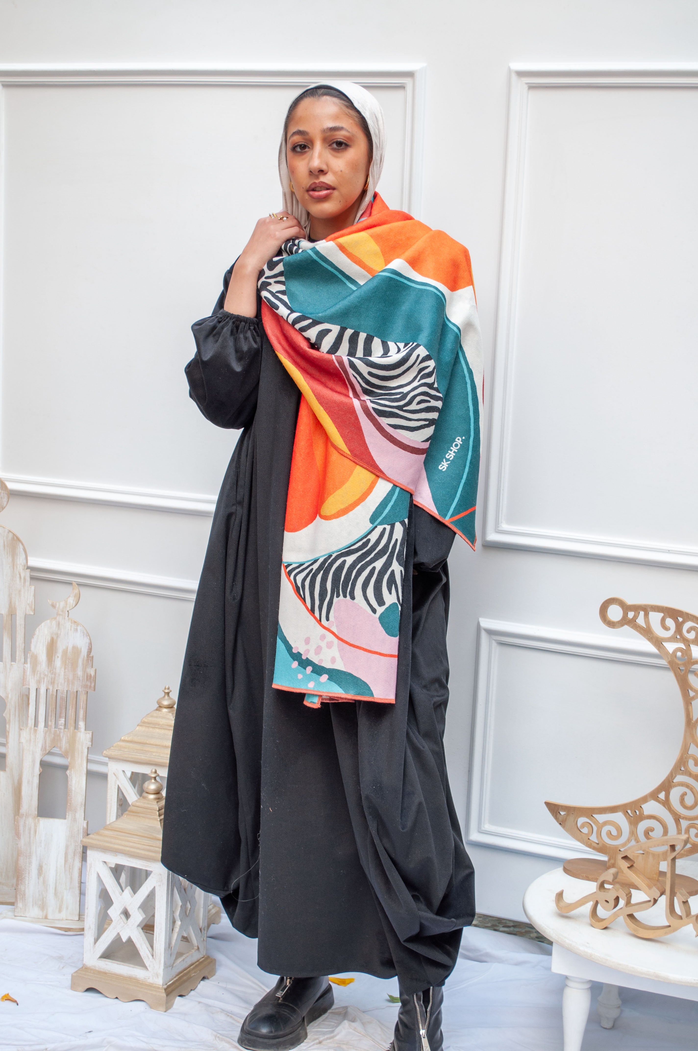 Zebra (Wool Scarf)