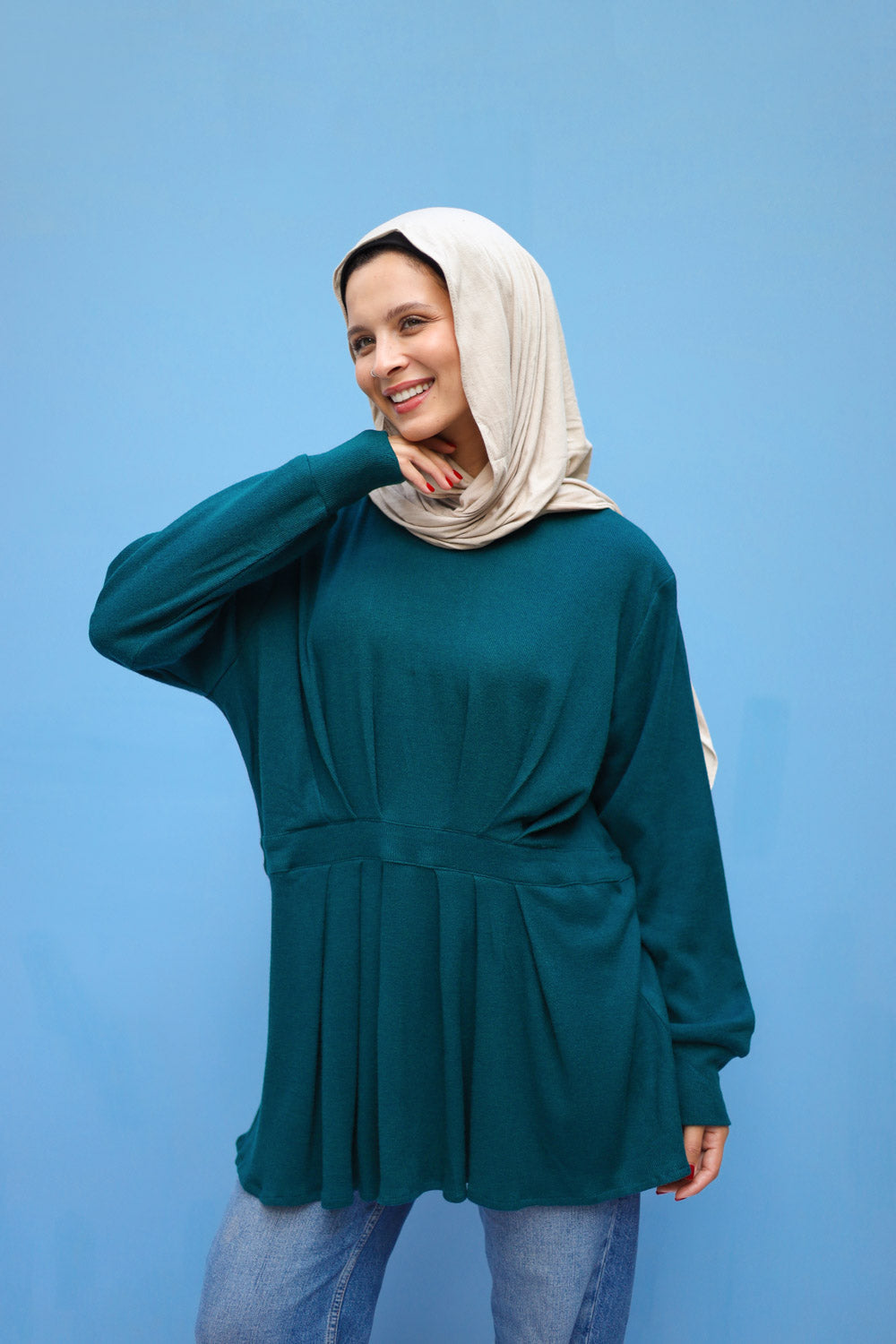 Velora Top- Teal