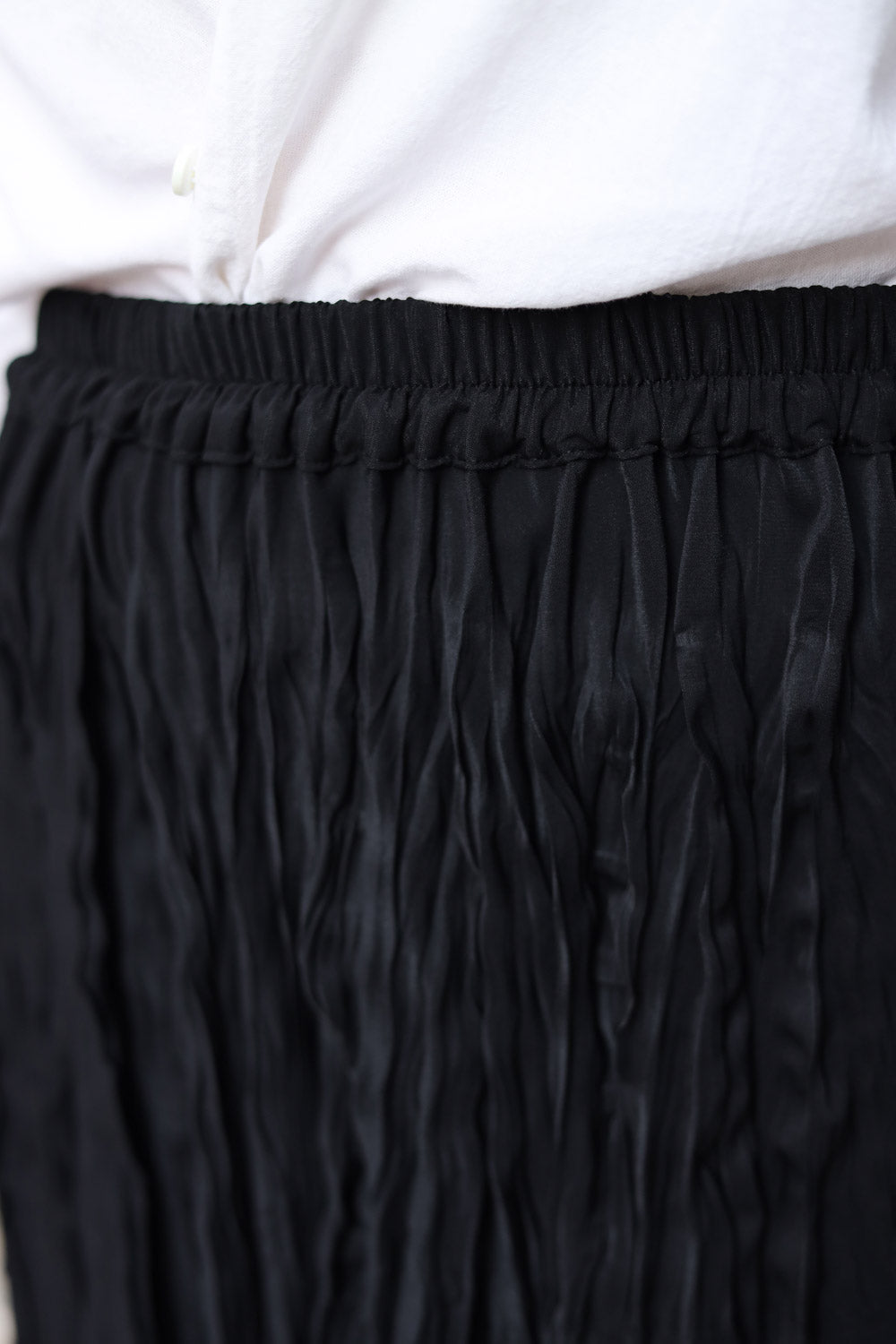 Crushed Skirt - Black