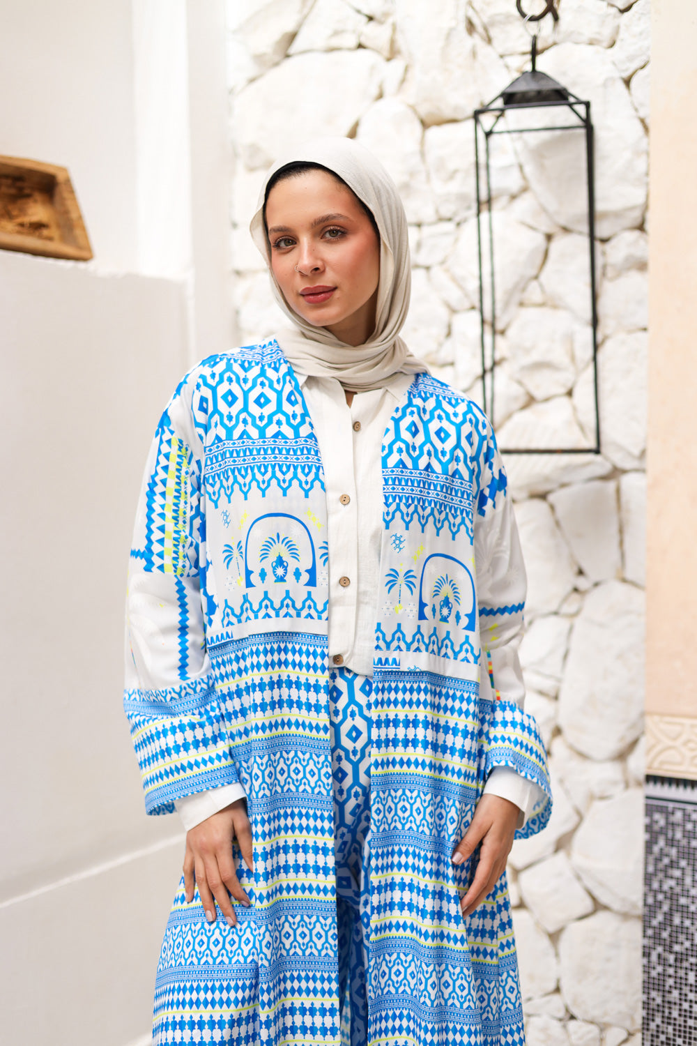 Arabisk Kaftan- Blue