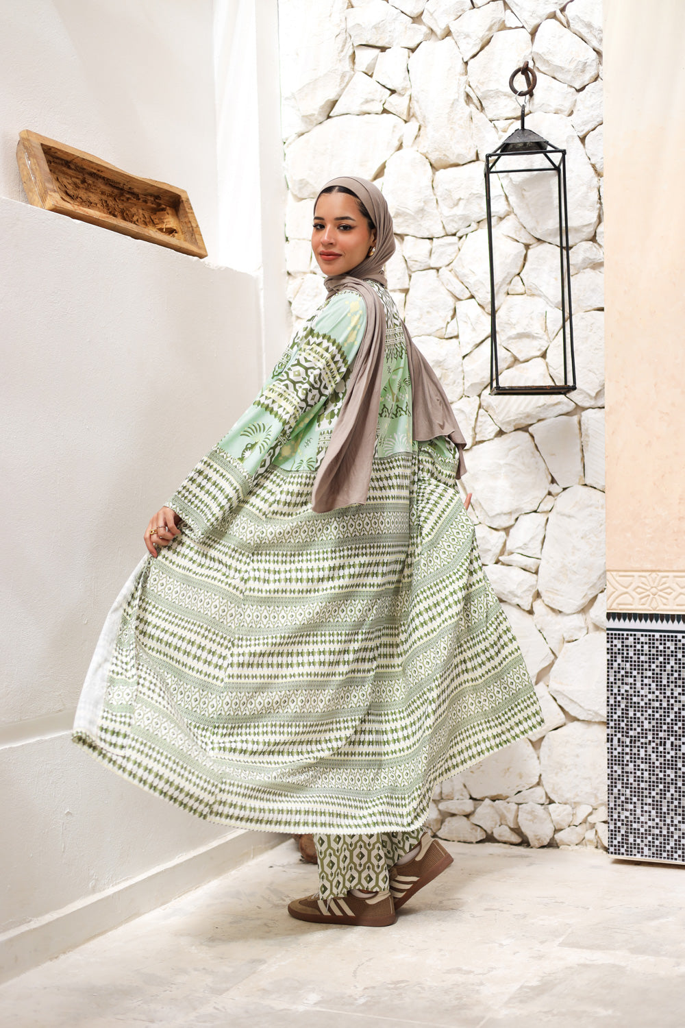 Arabisk Kaftan- Olive