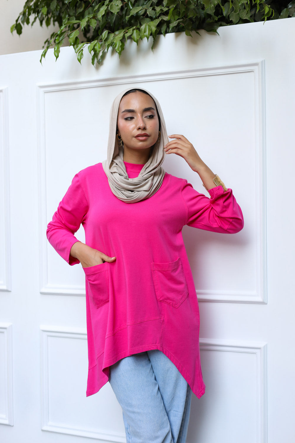 Cotton T-shirt Pink