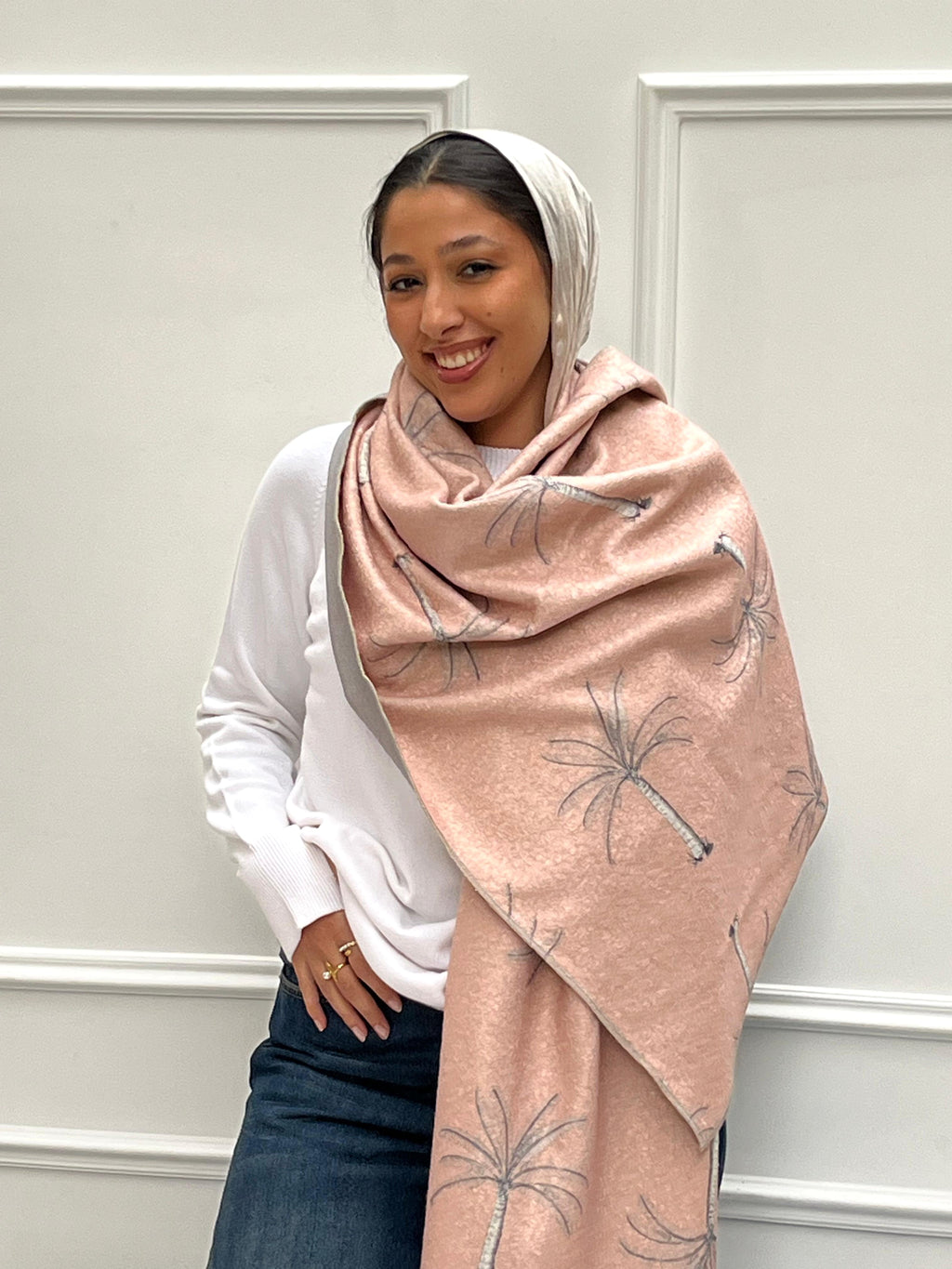 Blush desert (Wool Scarf)