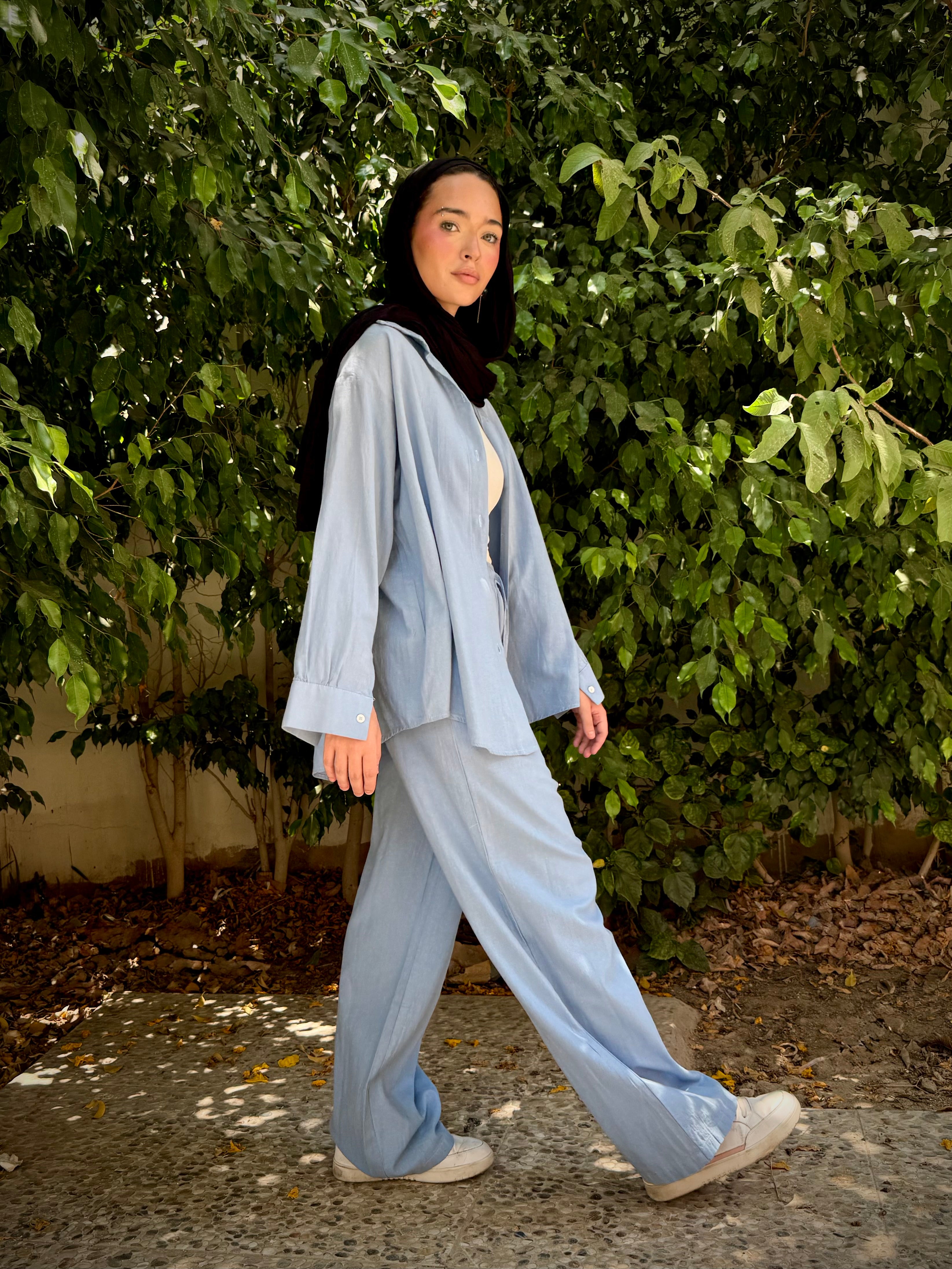 Essential linen Set - Blue