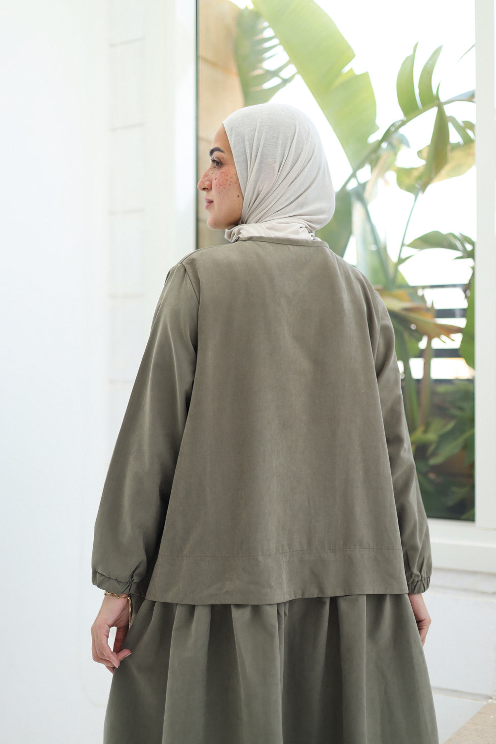 Motion dress- Olive